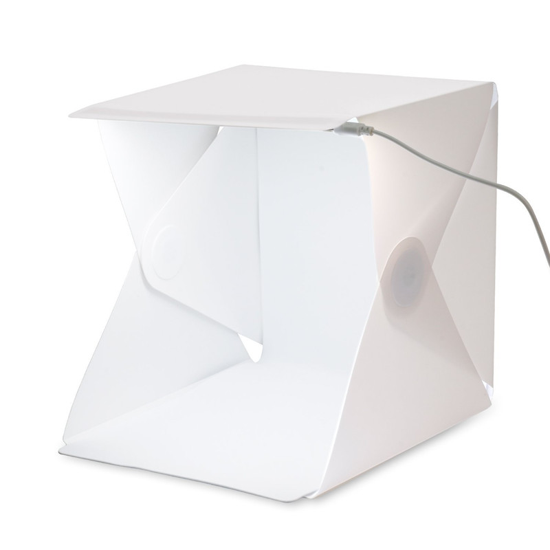 Photography Lighting And Backdrop Kits - Draagbare mini fotostudio box met ingebouwde