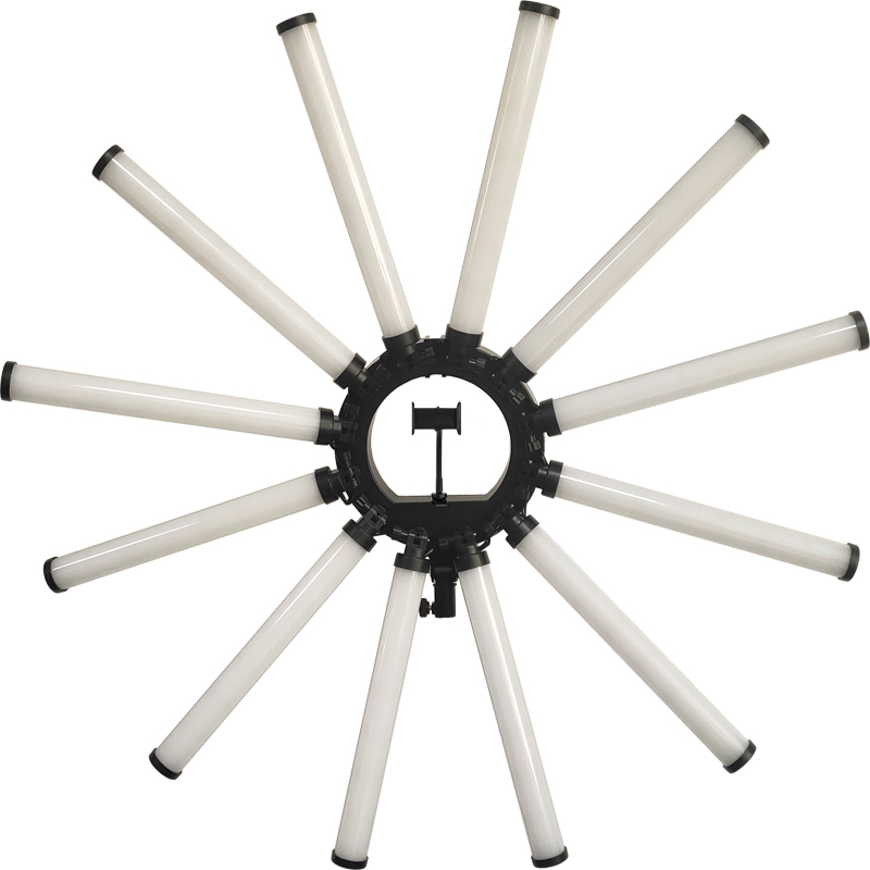 Lighting In Photography Studio - 12-armige multi-tube fotografieverlichtingsset 180W grote LED