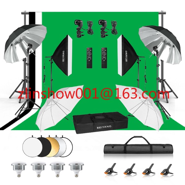 Photography Lighting And Backdrop Kits - Fotostudio Apparatuur 2.6*3 m/2*3 m Achtergrond