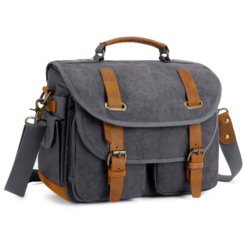 Photography Lighting Weight Bags - Canvas lederen cameratas schoudertas voor fotografie