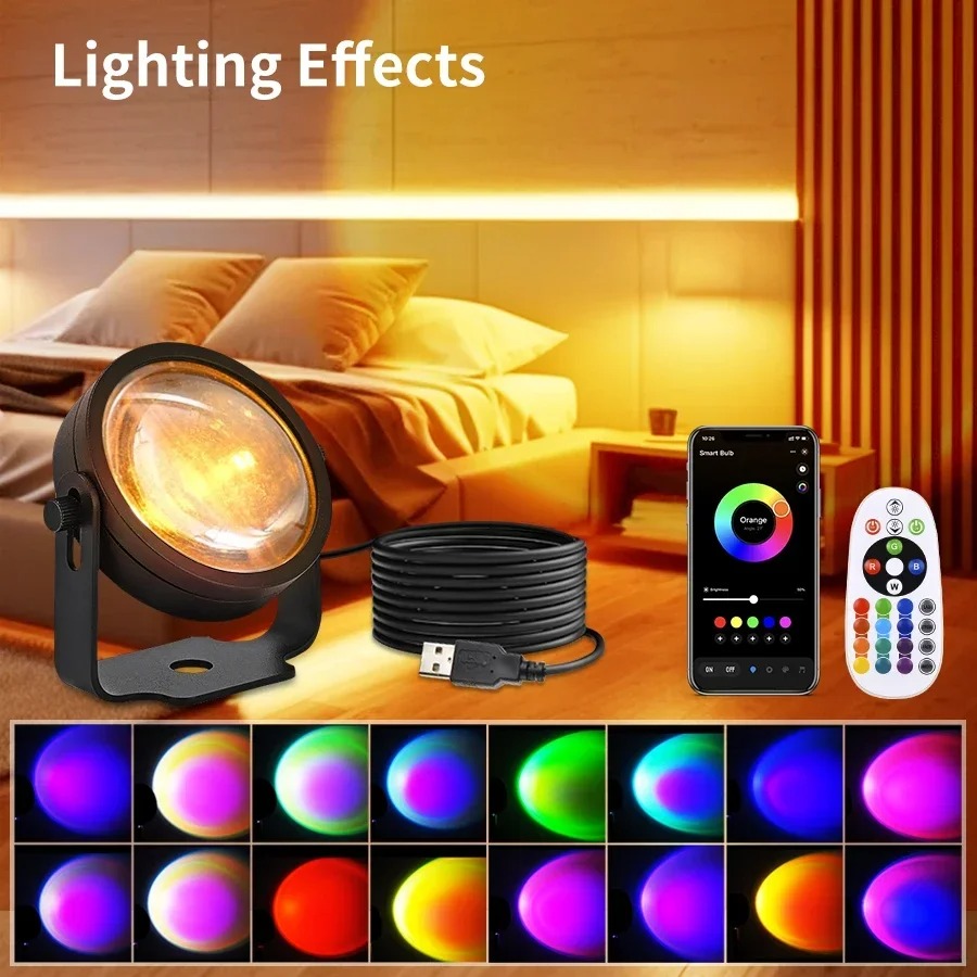Slimme LED Zonsondergang Proje - Photography Lighting Diy recensie en prijs