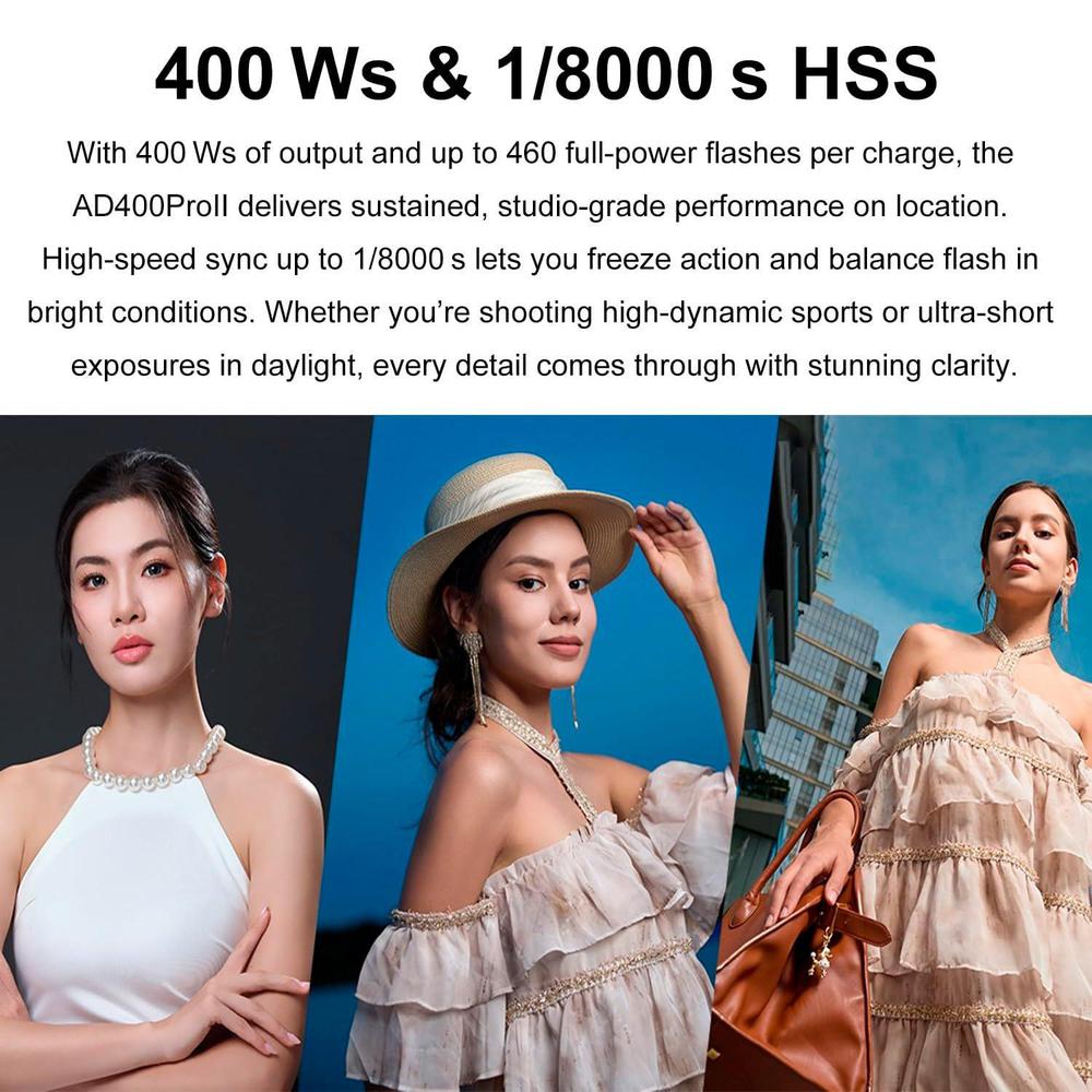 Godox AD400 Pro II AD400Pro II - Portable Strobe Monolight recensie en prijs