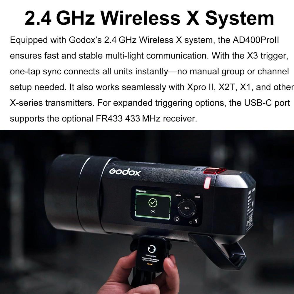 Godox AD400 Pro II AD400Pro II - Portable Strobe Monolight recensie en prijs