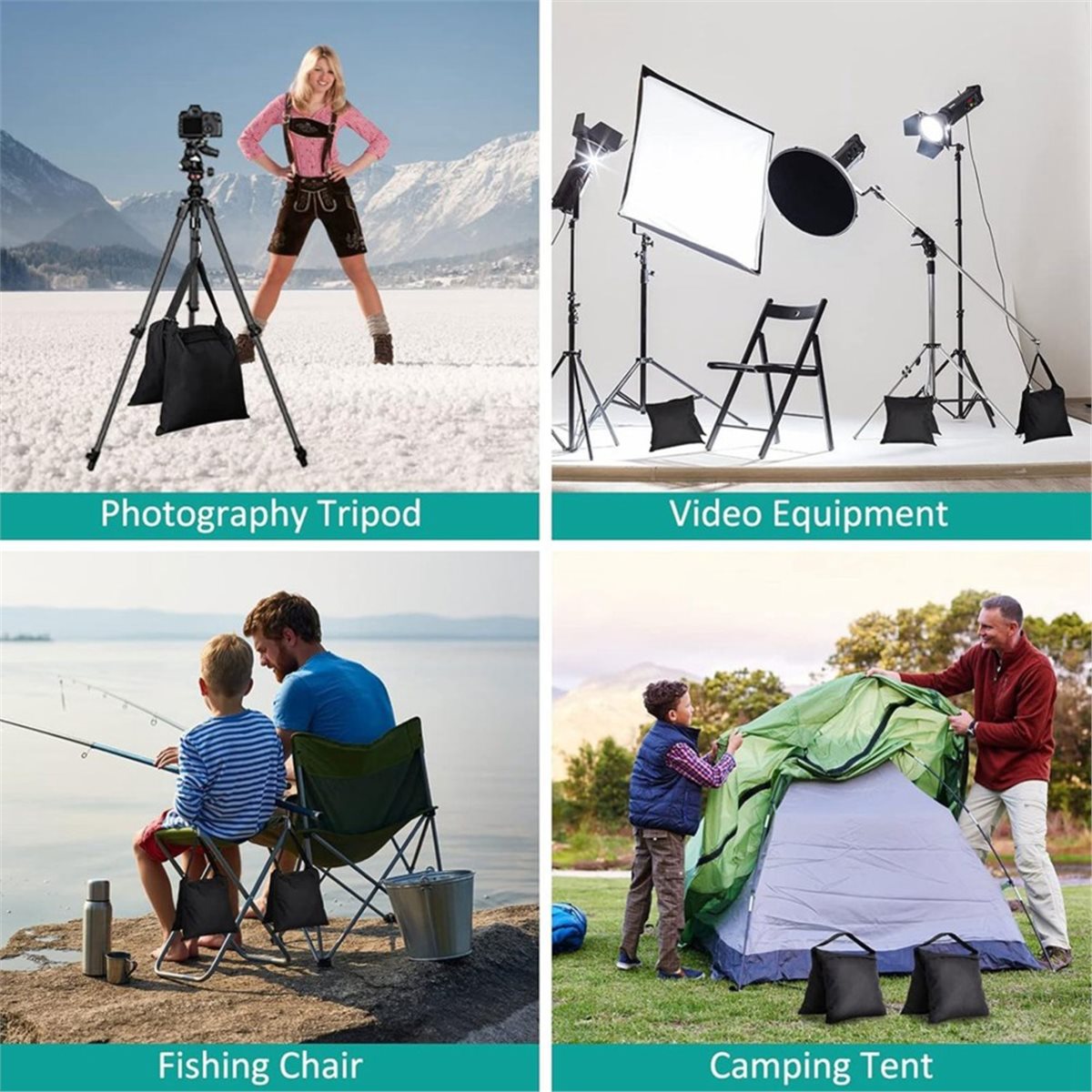 DT75BG 8-pack zandzakken, gewi - Photography Lighting Weight Bags recensie en prijs