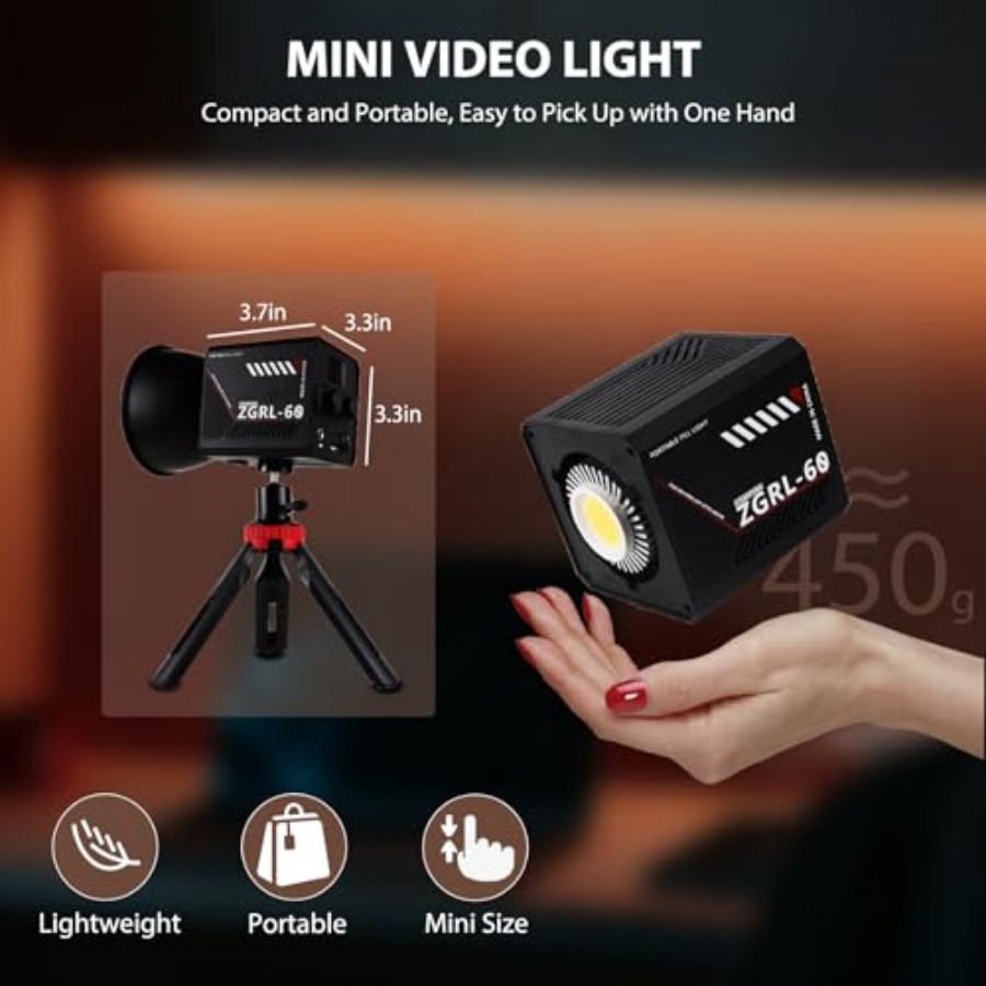 60W COB LED-videolamp Handheld - Lighting In Photography Studio recensie en prijs