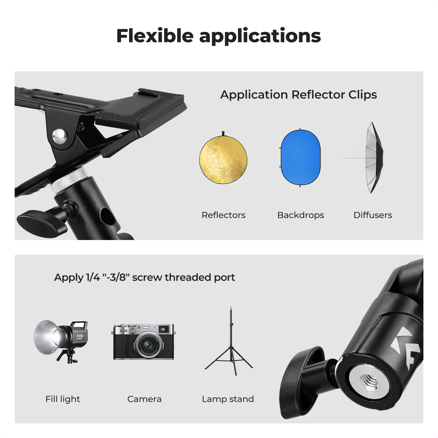 K&F CONCEPT Reflectorcliphoude - Reflector Arm Clamp recensie en prijs
