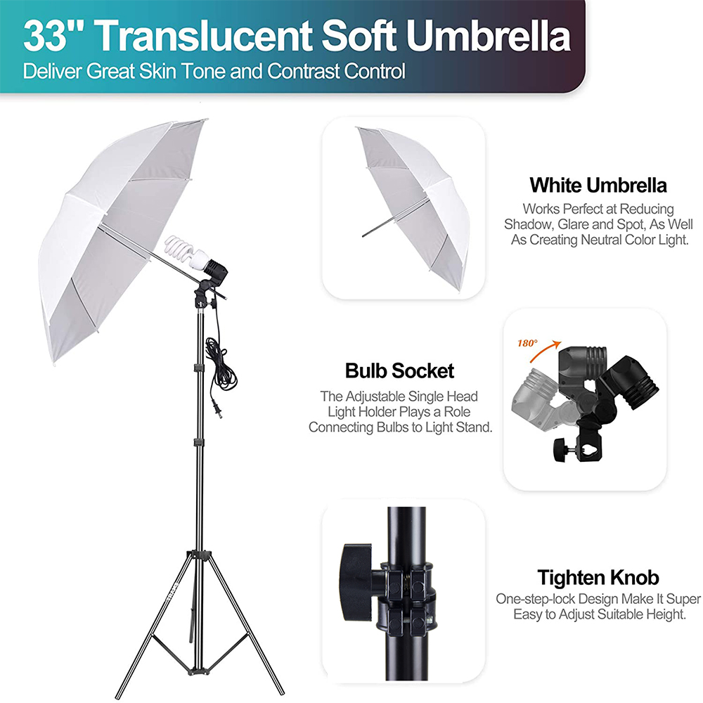 Kosteneffectieve fotostudio-ui - Photography Lighting And Backdrop Kits recensie en prijs