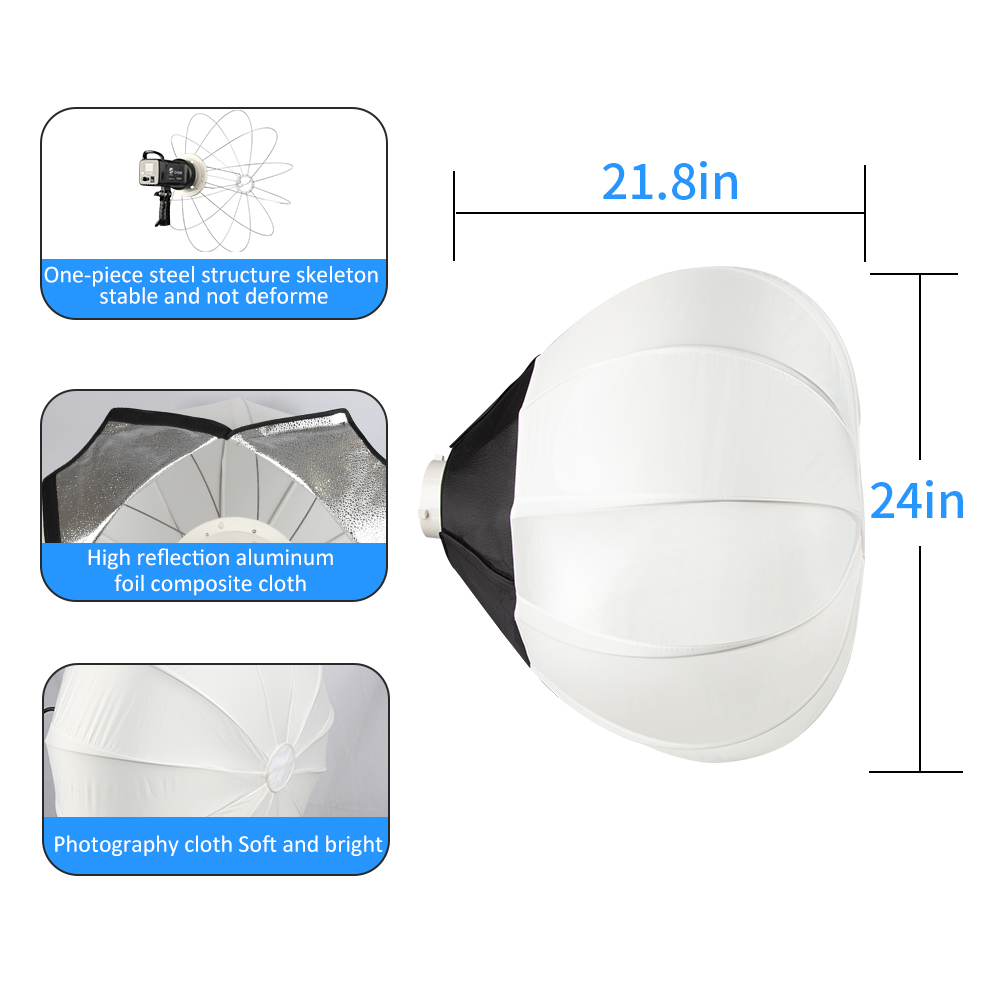 65cm Globe Lantern Softbox Bow - Globe Modifier Round recensie en prijs